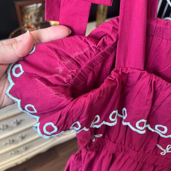 NWT Roller Rabbit Peonia Embroidered Eleanor Dress - Picture 10 of 13